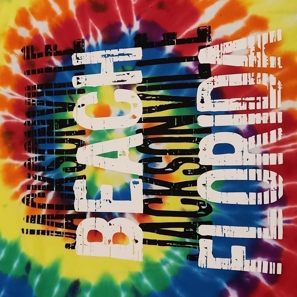 gildan Tie-Dye Jacksonville Beach T-shirt - Picture 3 of 5